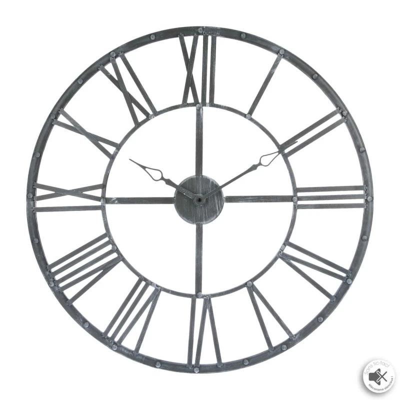 Horloge Chiffres Romains Vintage 70 Cm Gris Atmosphera 3 Horloge Chiffres Romains Vintage 70 Cm Gris Atmosphera