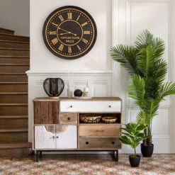 Horloge En Bois D77 Aedan Atmosphera -Accueil Décoration Boutique horloge en bois d77 aedan atmosphera 2