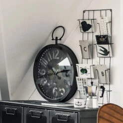 Horloge Métal Gousset D45 Atmosphera -Accueil Décoration Boutique horloge metal gousset d45 atmosphera 2