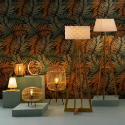 Lampe Bambou Ronde LEDs Diam 32 Cm Atmosphera -Accueil Décoration Boutique lampe bambou ronde leds diam 32 cm atmosphera 1