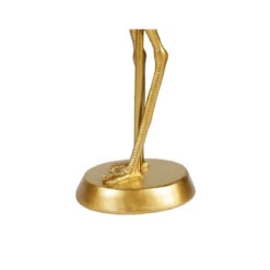 Lampe En Résine Dorée Domingo Flamant Rose Ostaria -Accueil Décoration Boutique lampe en resine doree domingo flamant rose ostaria 1