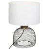 Lampe Grille Emie Noir Et Blanc Atmosphera 2 Lampe Grille Emie Noir Et Blanc Atmosphera -Accueil Décoration Boutique lampe grille emie noir et blanc atmosphera