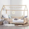 Lit Cabane 90x190 En Bois Sans Matelas Atmosphera -Accueil Décoration Boutique lit cabane 90x190 en bois sans matelas atmosphera