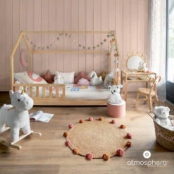 Lit Cabane 90x190 En Bois Sans Matelas Atmosphera 8 Lit Cabane 90x190 En Bois Sans Matelas Atmosphera -Accueil Décoration Boutique lit cabane 90x190 en bois sans matelas atmosphera 2