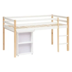 Lit Combi Bureau Enfant Pin Blanc Atmosphera 9 Lit Combi Bureau Enfant Pin Blanc Atmosphera -Accueil Décoration Boutique lit combi bureau enfant pin blanc atmosphera 2