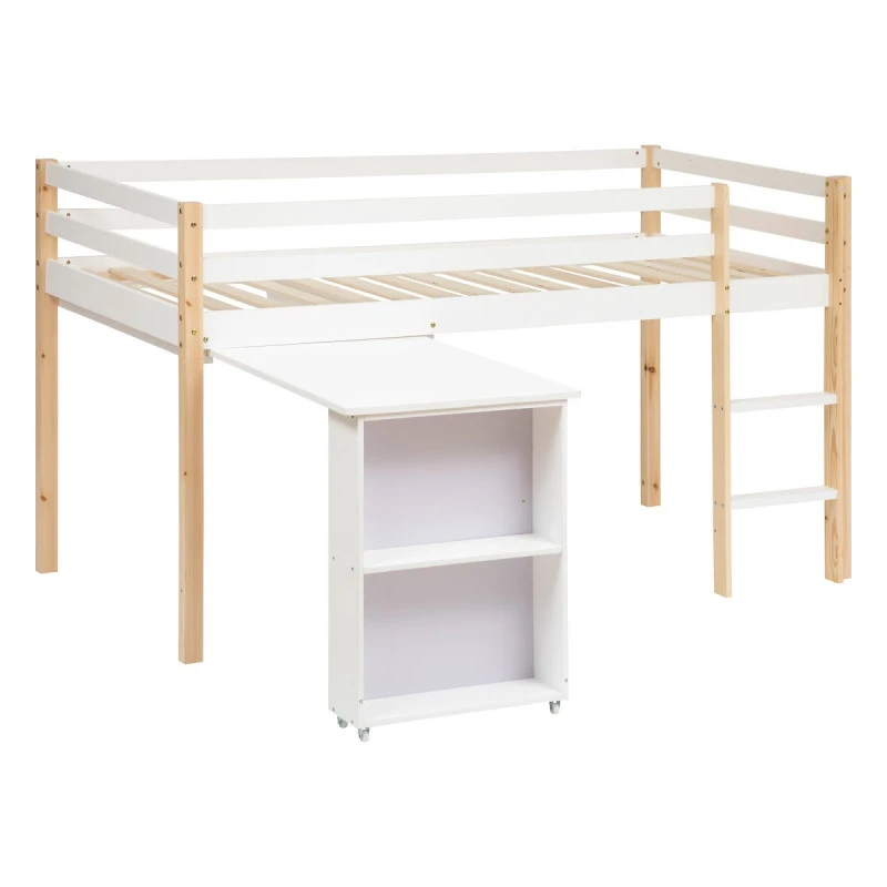 Lit Combi Bureau Enfant Pin Blanc Atmosphera 3 Lit Combi Bureau Enfant Pin Blanc Atmosphera