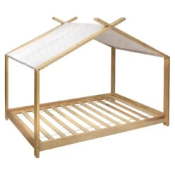 Lit Tente 90x190 En Bois Sans Matelas Atmosphera -Accueil Décoration Boutique lit tente 90x190 en bois sans matelas atmosphera 1