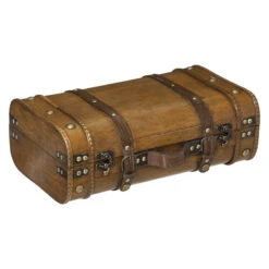 Lot De 2 Malles En Bois Atmosphera -Accueil Décoration Boutique lot de 2 malles en bois atmosphera 2