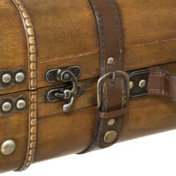 Lot De 2 Malles En Bois Atmosphera -Accueil Décoration Boutique lot de 2 malles en bois atmosphera 3