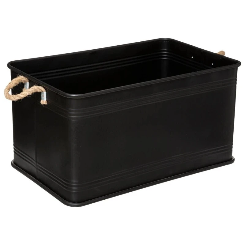 Lot De 3 Malles Métal Noir Plateau Bois Atmosphera 7 Lot De 3 Malles Métal Noir Plateau Bois Atmosphera – Image 5