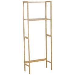 Accueil Décoration Boutique 41 Meuble Dessus WC Bambou 2 étagères