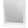 Miroir Avec Tablette Blanc Miami -Accueil Décoration Boutique miroir avec tablette blanc