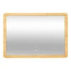 Miroir Rectangulaire 66x47 Bambou LED 5Five -Accueil Décoration Boutique miroir rectangulaire 66x47 bambou led 5five