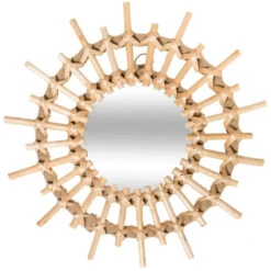 Miroirs En Rotin Soleil X3 Atmosphera -Accueil Décoration Boutique miroirs en rotin soleil x3 atmosphera 4