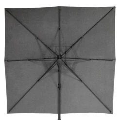 Parasol Décentré Eléa Inclinable Carré Oléfine Anthracite Hespéride -Accueil Décoration Boutique parasol decentre inclinable carre olefine anthracite hesperide 1 2