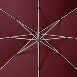 Parasol Déporté Rectangulaire Equador Bordeaux Hespéride -Accueil Décoration Boutique parasol deporte rectangulaire equador bordeaux hesperide 6