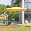 Parasol Droit Carré 2,5x2,5m Soya Jaune Moutarde Hespéride -Accueil Décoration Boutique parasol droit carre 25x25m soya jaune moutarde hesperide