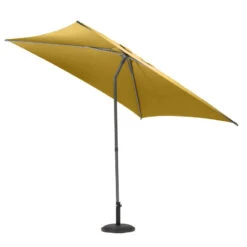 Parasol Droit Carré 2,5x2,5m Soya Jaune Moutarde Hespéride -Accueil Décoration Boutique parasol droit carre 25x25m soya jaune moutarde hesperide 2