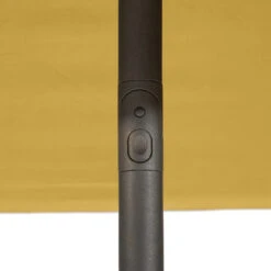 Parasol Droit Carré 2,5x2,5m Soya Jaune Moutarde Hespéride -Accueil Décoration Boutique parasol droit carre 25x25m soya jaune moutarde hesperide 4