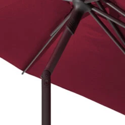 Parasol Droit Rond 2,7m Soya Bordeaux Hespéride -Accueil Décoration Boutique parasol droit rond 27m soya bordeaux hesperide 5