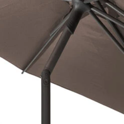 Parasol Droit Rond 2,7m Soya Taupe Hespéride -Accueil Décoration Boutique parasol droit rond 27m soya taupe hesperide 5