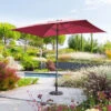 Parasol Mat Central 2x3 M Loompa Bordeaux Hespéride -Accueil Décoration Boutique parasol mat central 2x3 m loompa bordeaux hesperide