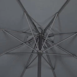 Parasol Mat Central Rond 3m Loompa Ardoise Hespéride -Accueil Décoration Boutique parasol mat central rond 3 loompa ardoise hesperide 4