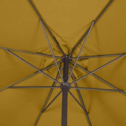 Parasol Mat Central Rond 3m Loompa Moutarde Hespéride -Accueil Décoration Boutique parasol mat central rond 3m loompa moutarde hesperide 4