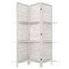 Paravent Bois 3 étagères Blanc Atmosphera 1 Paravent Bois 3 étagères Blanc Atmosphera -Accueil Décoration Boutique paravent bois 3 etageres blanc atmosphera