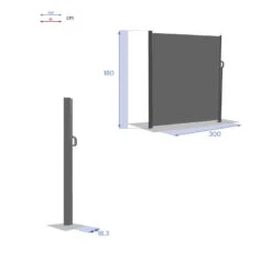 Paravent écran Antao Graphite Hespéride -Accueil Décoration Boutique paravent ecran antao graphite hesperide 1 6