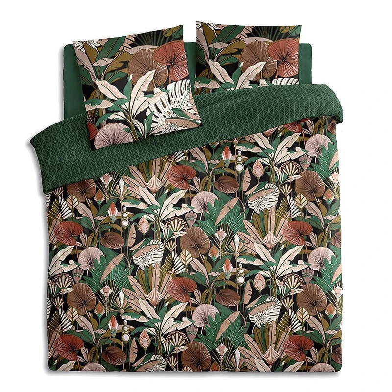 Parure De Lit Forêt Vert Et Motifs 240x220 Atmosphera 3 Parure De Lit Forêt Vert Et Motifs 240x220 Atmosphera
