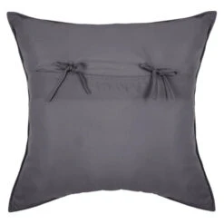 PARURE LIT 2 P. TRESSES DESSUS LIT 2 TAIES GRIS ATMOSPHERA -Accueil Décoration Boutique parure lit 2 p tresses dessus lit 2 taies gris atmosphera 3