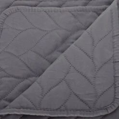 PARURE LIT 2 P. TRESSES DESSUS LIT 2 TAIES GRIS ATMOSPHERA -Accueil Décoration Boutique parure lit 2 p tresses dessus lit 2 taies gris atmosphera 4