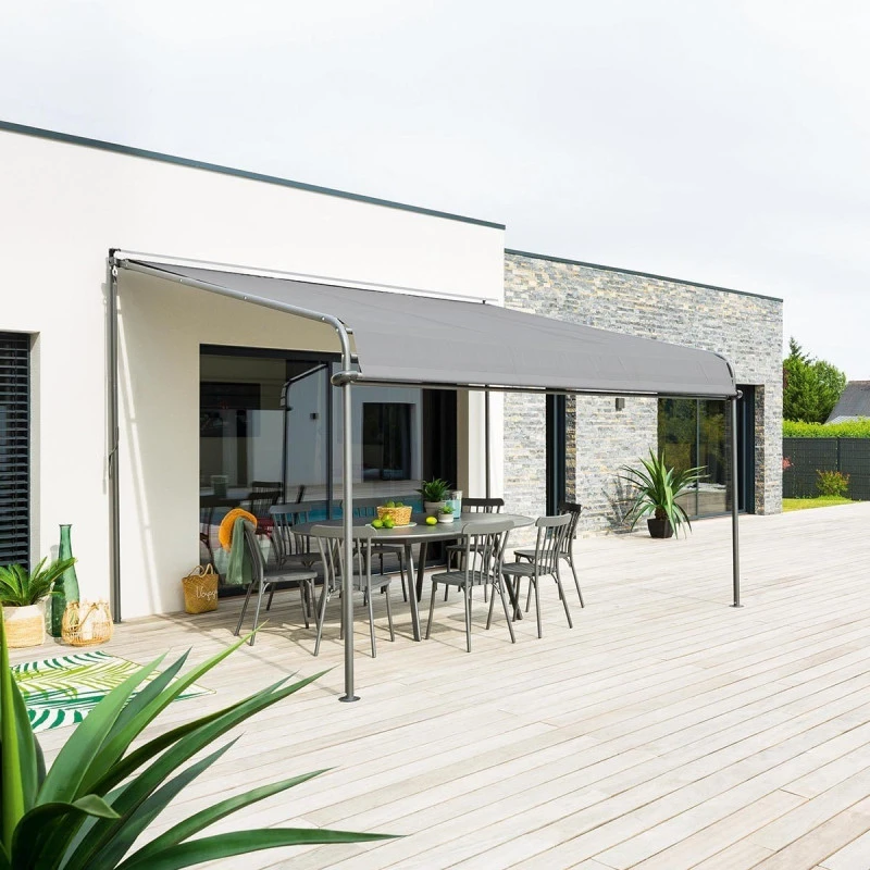 Pergola Store Madère Ardoise Hespéride 2 Pergola Store Madère Ardoise Hespéride