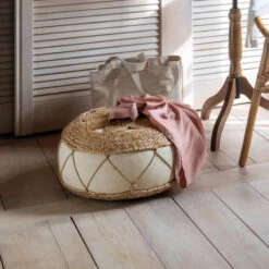 Pouf En Jute Ajouré 43x18 Atmosphera -Accueil Décoration Boutique pouf en jute ajoure 43x18 atmosphera 5