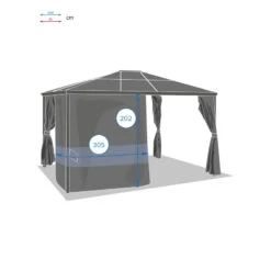 Rideaux De Tonnelle Belize Ardoise Hespéride -Accueil Décoration Boutique rideaux de tonnelle belize ardoise hesperide 2