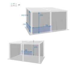 Rideaux Opaques Pour Tonnelle 4x3 M Avila Hespéride -Accueil Décoration Boutique rideaux opaques pour tonnelle 4x3 m avila hesperide 2