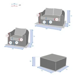 Salon 4 Places Moorea Savana Hespéride -Accueil Décoration Boutique salon 4 places moorea savana hesperide 3