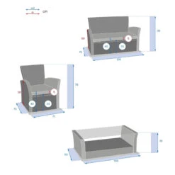 Salon Bora-bora Terre Ombre 4 Places Hespéride 13 Salon Bora-bora Terre Ombre 4 Places Hespéride -Accueil Décoration Boutique salon bora bora terre ombre 4 places hesperide 3