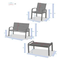 Salon De Jardin 4 Places Elyn Bleu Canard / Graphite Hespéride 17 Salon De Jardin 4 Places Elyn Bleu Canard / Graphite Hespéride -Accueil Décoration Boutique salon de jardin 4 places elyn bleu canard graphite hesperide 7