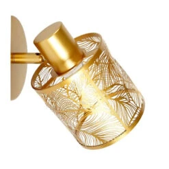 Spot Calathéa Métal Ajouré Doré Ostaria -Accueil Décoration Boutique spot calathea metal ajoure dore ostaria 2