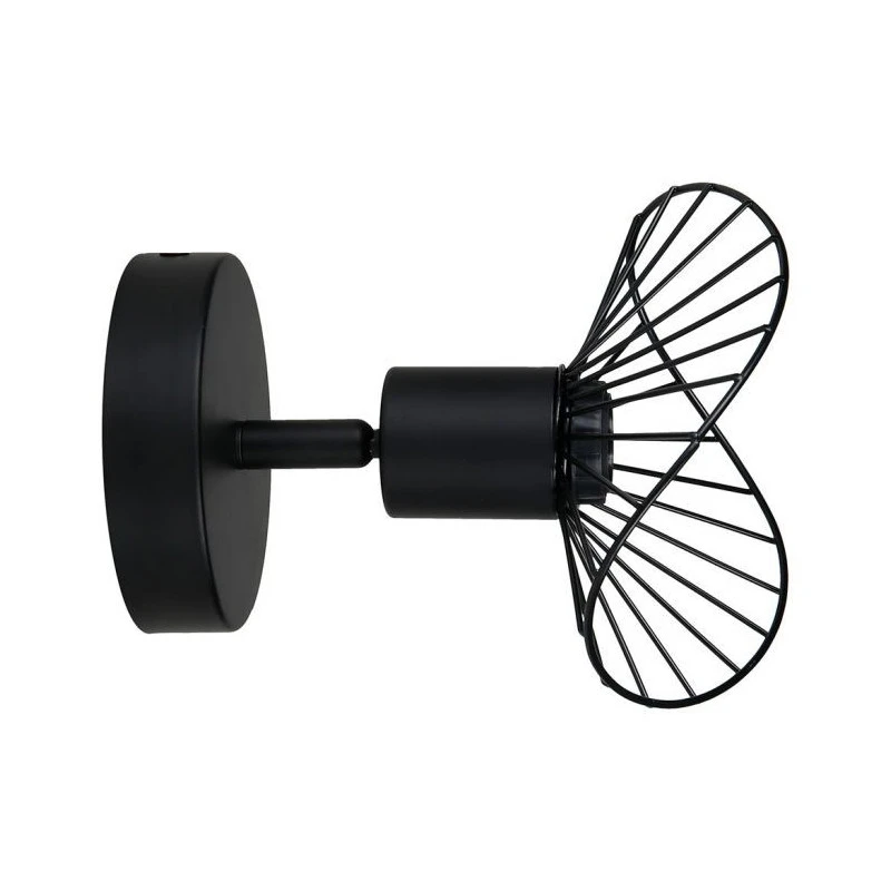 Spot Capeline En Métal Filaire Noir Ostaria 4 Spot Capeline En Métal Filaire Noir Ostaria – Image 2