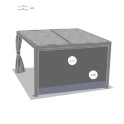 Store Semi-automatique Grand Modèle Pour Tonnelle Majaé Hespéride -Accueil Décoration Boutique store semi automatique grand modele pour pergola majae hesperide 1 1