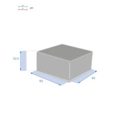 Table Basse Extérieure Carrée Savinia Coloris Tahini Hespéride -Accueil Décoration Boutique table basse exterieure carree savinia coloris tahini hesperide 3
