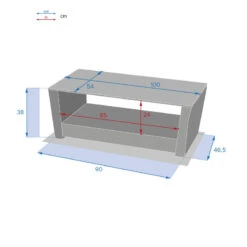Table Basse Extérieure Polynésia Havane Hespéride -Accueil Décoration Boutique table basse exterieure polynesia havane hesperide 1 2