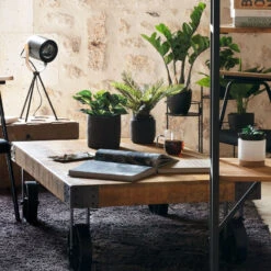 Table Basse Silas Bois Massif Atmosphera -Accueil Décoration Boutique table basse manguier bois massif atmosphera 5