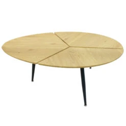 Table Basse Ovale Miller Pieds Métal -Accueil Décoration Boutique table basse ovale miller pieds metal 4