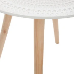 Table Basse Ronde Mileo Blanc Atmosphera -Accueil Décoration Boutique table basse ronde mileo blanc atmosphera 3