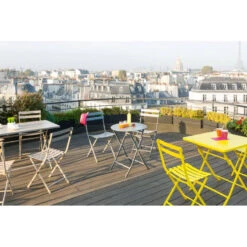 Table Ronde Pliante Greensboro 2p Graphite Hespéride -Accueil Décoration Boutique table de jardin ronde hesperide 60cm greensboro graphite 3