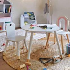 Table Enfant Blanche Atmosphera Collection Douceur -Accueil Décoration Boutique table enfant blanche atmosphera collection douceur 1